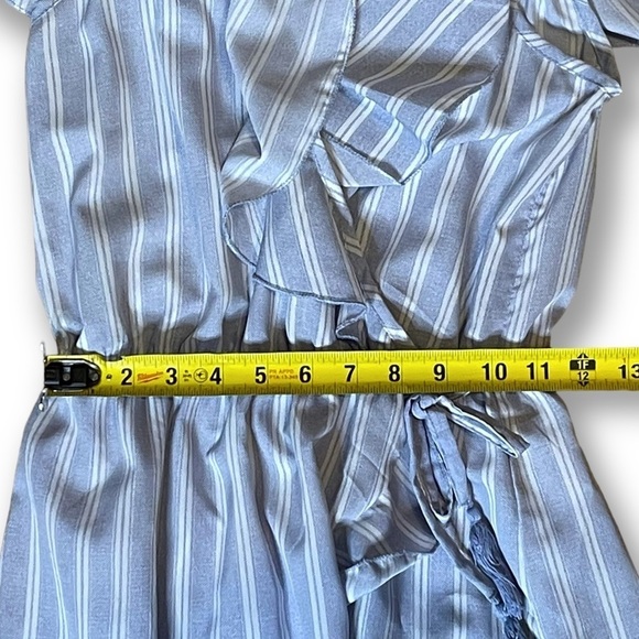 Hint of Blush Women’s Blue and White Striped Off Shoulder Dress - Size S - Picture 5 of 10